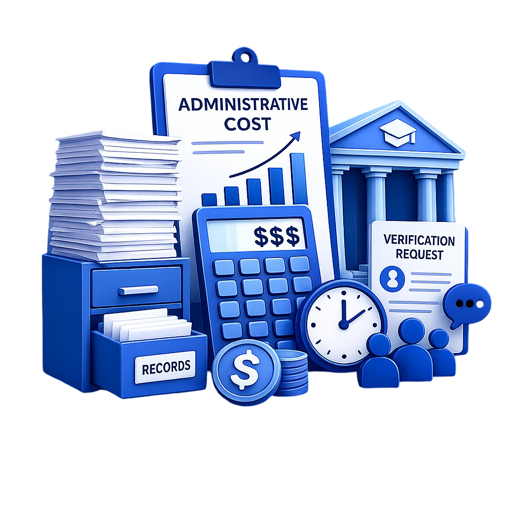 High administrative costs in education